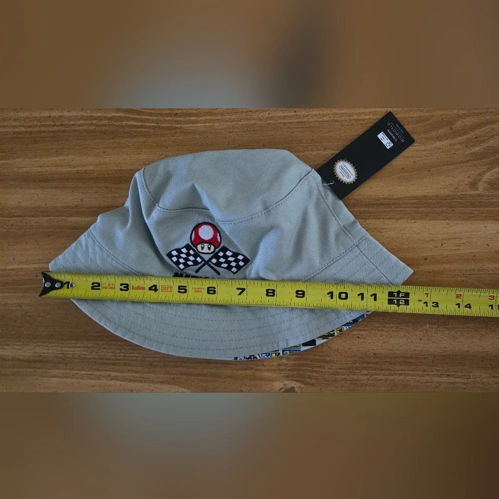NEW Super Mario Toad Kids Bucket Hat